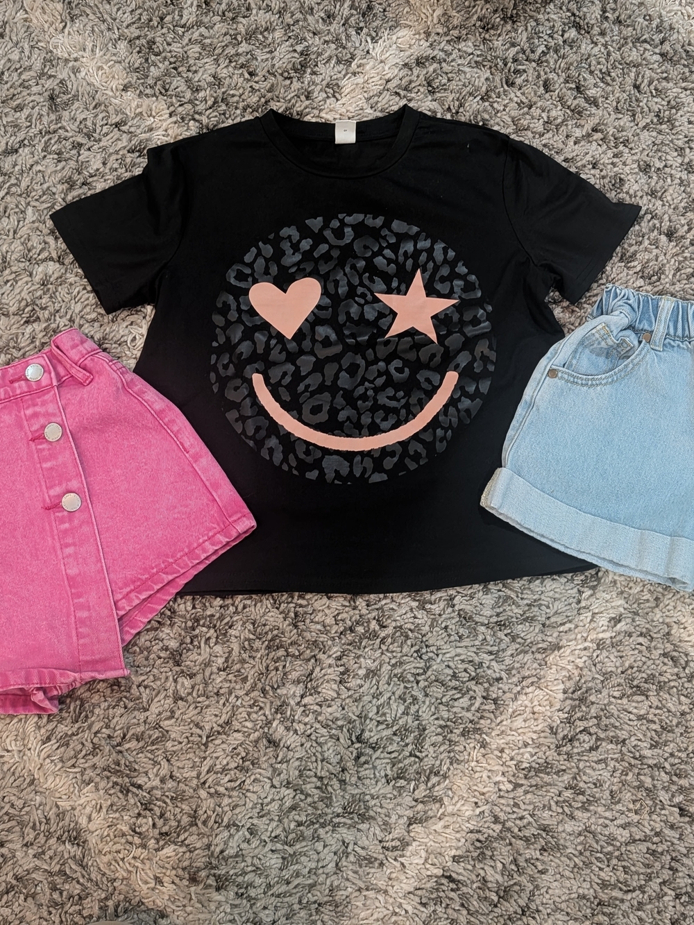 Kids Skort, Shorts, And crop tee Bundle